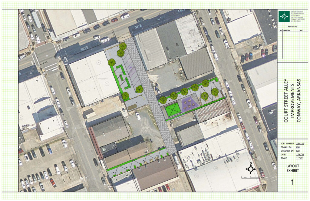Court St Alleyway Improvements Layout Exhibit